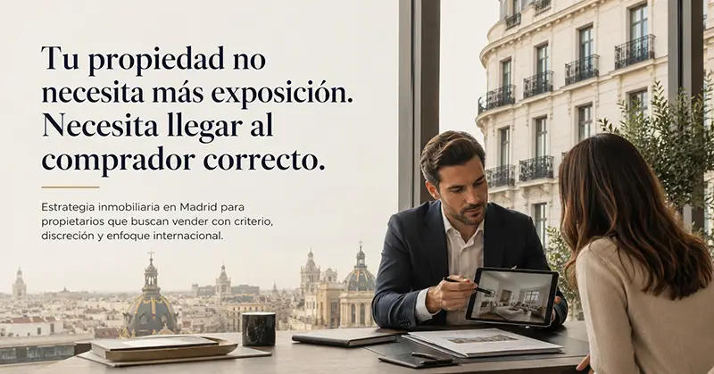 Vender una propiedad en Madrid con estrategia para compradores internacionales y latinoamericanos